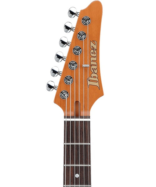 Exclusiva en Veerkamp Online Ibanez Guitarra Eléctrica Azul Marino AZ2204NW-DTB con Estuche, Serie Azes Prestige