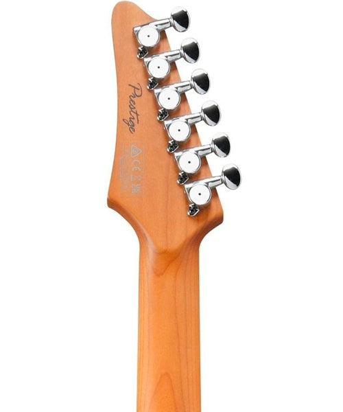 Exclusiva en Veerkamp Online Ibanez Guitarra Eléctrica Azul Marino AZ2204NW-DTB con Estuche, Serie Azes Prestige