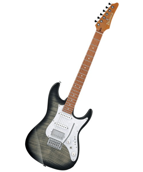 Ibanez Guitarra Eléctrica Negro Transparente/Sombreado Negro AZ22S1F-TKS, Serie AZ Standard