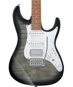 Ibanez Guitarra Eléctrica Negro Transparente/Sombreado Negro AZ22S1F-TKS, Serie AZ Standard