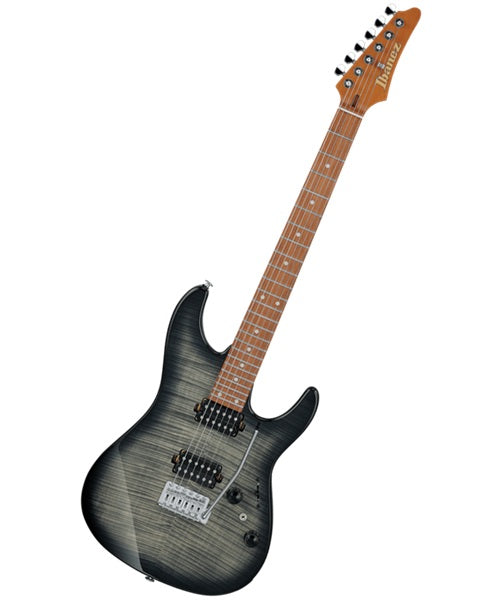 Ibanez Guitarra Eléctrica Negro Transparente/Sombreado Negro AZ24S1F-TKS, Serie AZ Standard