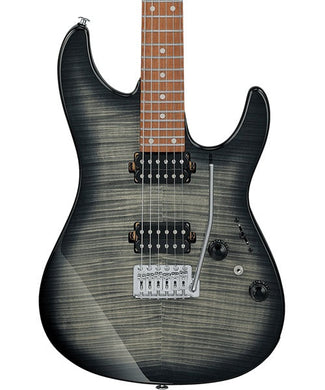 Ibanez Guitarra Eléctrica Negro Transparente/Sombreado Negro AZ24S1F-TKS, Serie AZ Standard