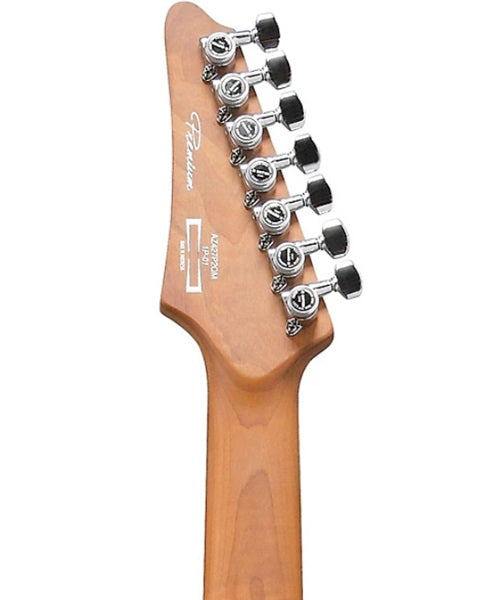 Ibanez Guitarra Eléctrica 7 Cuerdas Entintado Azul/Sombreado Azul AZ427P2QM-TUB con Funda, Serie AZ Premium