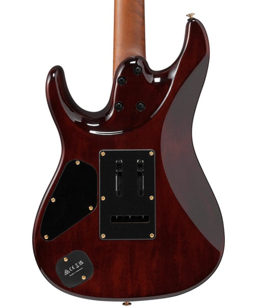 “Exclusiva en Veerkamp Online” Ibanez Guitarra Eléctrica Entintado Café/Sombreado Café AZ47P2K-DEB con Funda, Serie AZ Premium