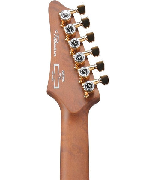 “Exclusiva en Veerkamp Online” Ibanez Guitarra Eléctrica Entintado Café/Sombreado Café AZ47P2K-DEB con Funda, Serie AZ Premium