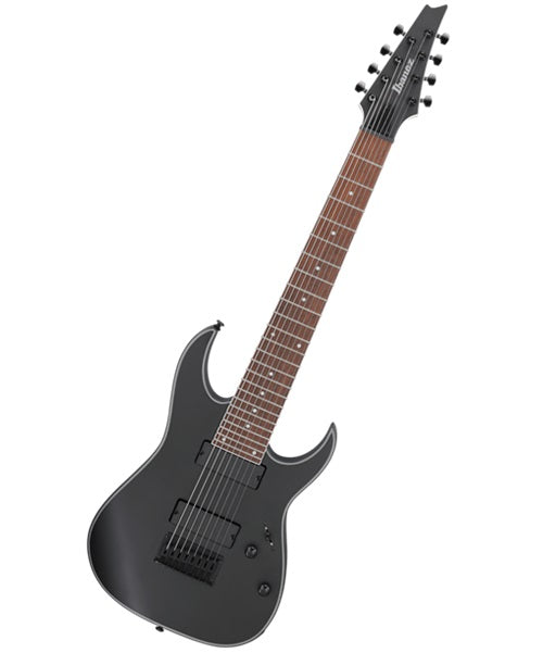 Guitarra Eléctrica Ibanez RG8EX-BKF Negra Mate de 8 Cuerdas