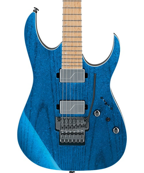 Ibanez Guitarra Eléctrica Azul Transparente RG5120M-FCN con Estuche, RG Prestige
