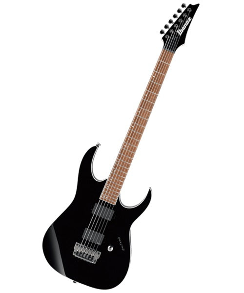 Ibanez Guitarra Eléctrica Negra RGIB21-BK Baritone, Serie RG Iron Label
