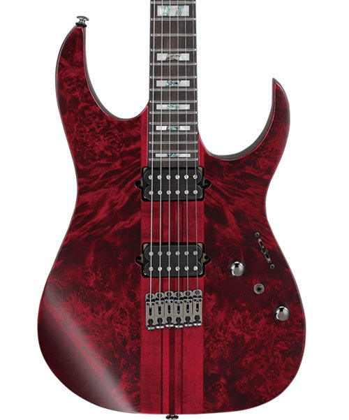 Exclusiva en Veerkamp Online Ibanez Guitarra Rojo Entintado Mate RGT1221PB-SWL con Funda, Serie RG Premium