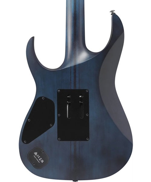 Ibanez Guitarra Eléctrica Natural Sombreado Azul/Negro RGT1270PB-CTF con Funda, Serie Premium