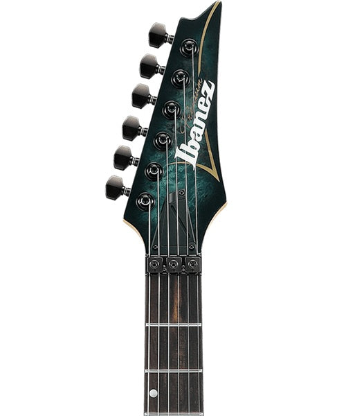 “Exclusiva en Veerkamp Online” Ibanez Guitarra Eléctrica Entintado Azul/Sombreado Negro Mate RGA20P1PB-CUL con Funda, Serie RGA Premium