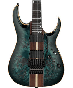 “Exclusiva en Veerkamp Online” Ibanez Guitarra Eléctrica Entintado Azul/Sombreado Negro Mate RGA20P1PB-CUL con Funda, Serie RGA Premium