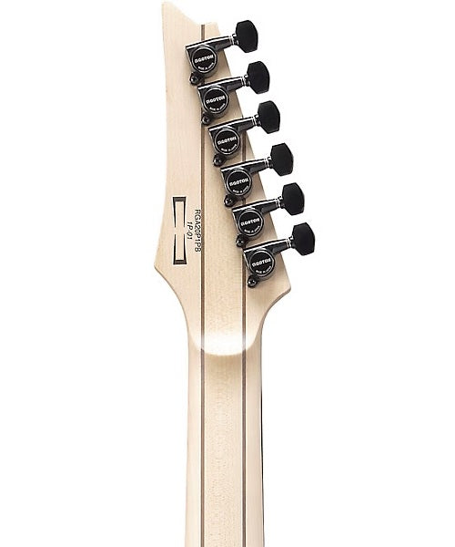 “Exclusiva en Veerkamp Online” Ibanez Guitarra Eléctrica Entintado Azul/Sombreado Negro Mate RGA20P1PB-CUL con Funda, Serie RGA Premium