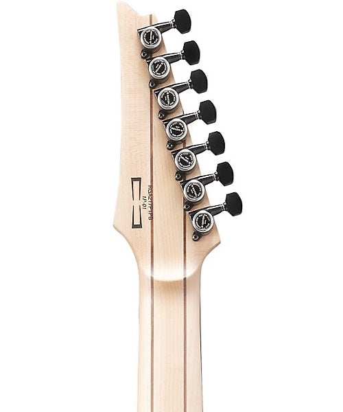 Exclusiva en Veerkamp Online Ibanez Guitarra Eléctrica 7 Cuerdas Entintado Negro Mate RGA217P1PB-DRL con Funda, Serie RGA Premium