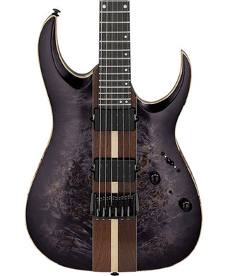 “Exclusiva en Veerkamp Online” Ibanez Guitarra Eléctrica Entintado Negro Mate RGA21P1PB-DRL con Funda, Serie RGA Premium