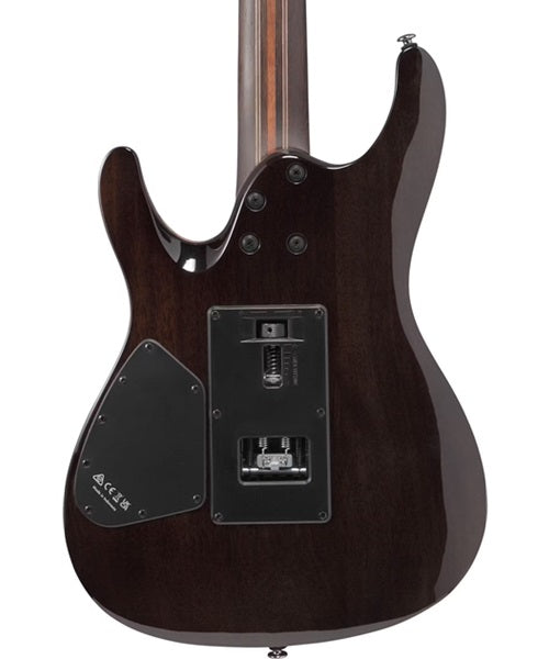 “Exclusiva en Veerkamp Online” Ibanez Guitarra Eléctrica Natural Sombreado Negro S1070PBZ-CKB con Funda, Serie S Premium