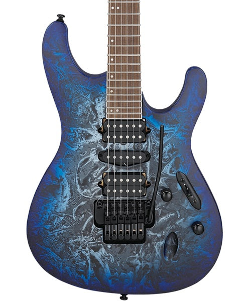 Guitarra Eléctrica Ibanez S770-CZM Gris Texturizado Sombreado Azul
