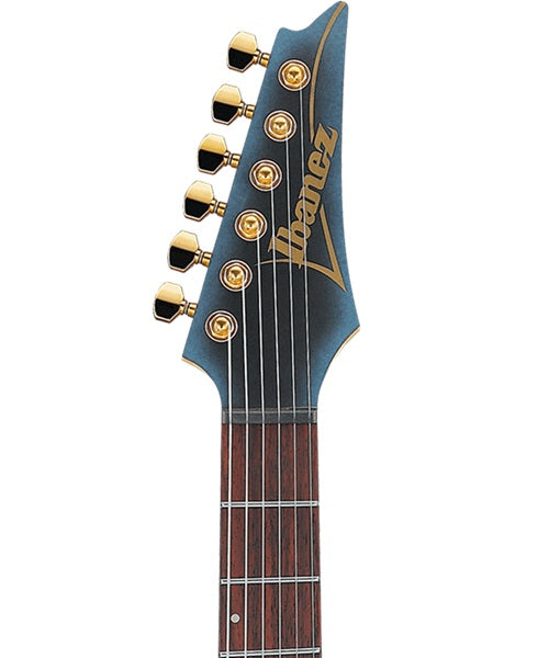 Exclusiva en Veerkamp Online Ibanez Guitarra Eléctrica Azul Mate SML721-MAM, Serie S Axe Design Lab