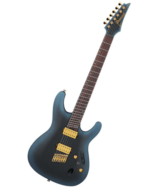 Exclusiva en Veerkamp Online Ibanez Guitarra Eléctrica Azul Mate SML721-MAM, Serie S Axe Design Lab