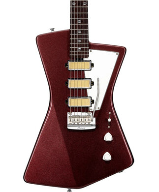 “Exclusiva en Veerkamp Online” Sterling by Music Man Guitarra Eléctrica ST-GOLDIE-VLT-R2 Vino Metálico, St. Vincent Goldie