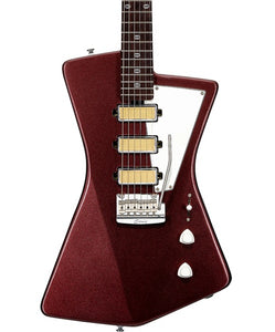 “Exclusiva en Veerkamp Online” Sterling by Music Man Guitarra Eléctrica ST-GOLDIE-VLT-R2 Vino Metálico, St. Vincent Goldie