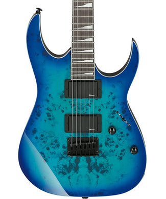 Ibanez Guitarra Eléctrica Azul Transparente Sombreado GRGR221PA-AQB, Serie Gio