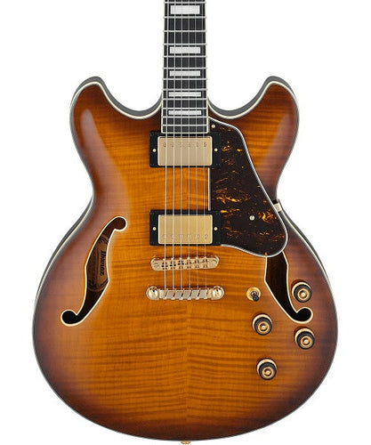 Ibanez Guitarra Eléctrica Café Sombreado AS93FM-VLS, Artcore Expressionist