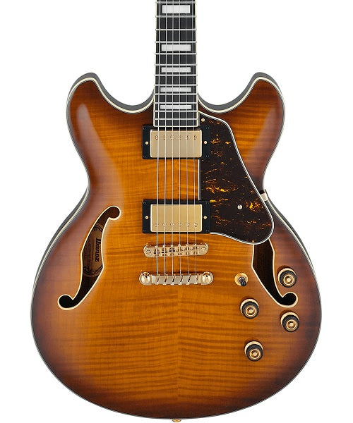 Ibanez Guitarra Eléctrica Café Sombreado AS93FM-VLS, Artcore Expressionist