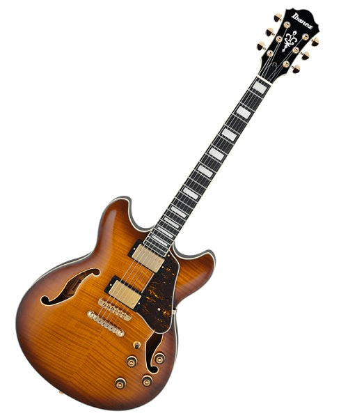 Ibanez Guitarra Eléctrica Café Sombreado AS93FM-VLS, Artcore Expressionist
