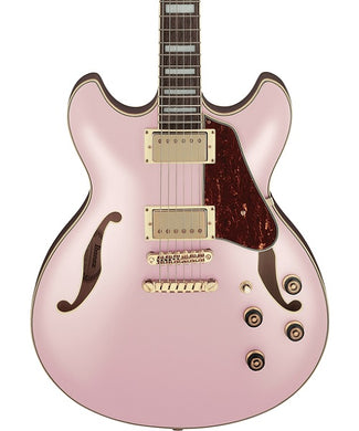 Ibanez Guitarra Eléctrica Rosa Metálico AS73G-RGF, Serie Artcore