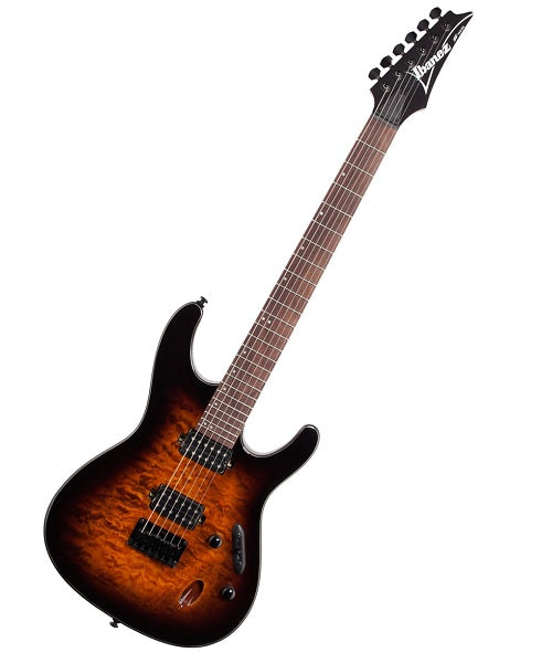 Guitarra Eléctrica Ibanez S621QM-DEB Café Sombreado