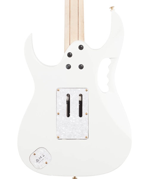 “Exclusiva en Veerkamp Online” Ibanez Guitarra Eléctrica Blanca con Funda JEM7VP-WH, Steve Vai