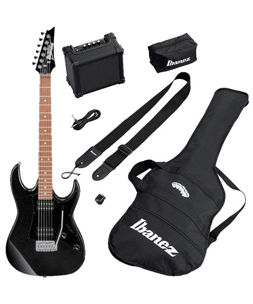 Ibanez Guitarra Eléctrica Negra con Combo y Accesorios IJRX20N-BKN, Serie Jumpstart