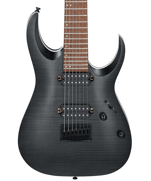 Ibanez Guitarra Eléctrica RGA742FM-TGF, Gris Transparente Mate, 7 Cuerdas, Serie RGA