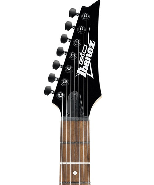 Guitarra Eléctrica Ibanez Gio RG GRG7221QA-TKS Negra Sombreado Transparente de 7 Cuerdas