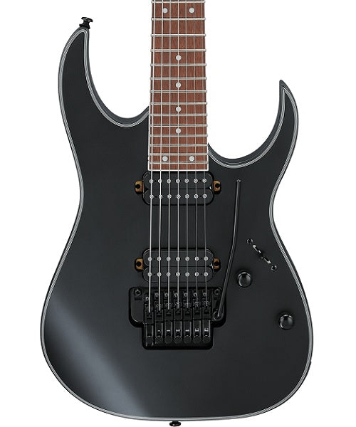 Ibanez Guitarra Eléctrica RG7320EX-BKF Negra Mate, 7 Cuerdas, Serie RG