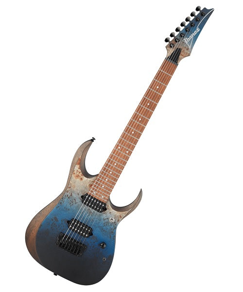 Ibanez Guitarra Eléctrica RGD7521PB-DSF, Azul Degradado Mate, 7 Cuerdas, Serie RGD
