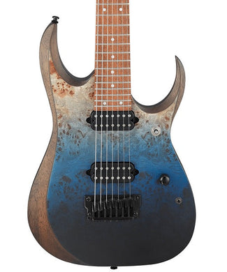 Ibanez Guitarra Eléctrica RGD7521PB-DSF, Azul Degradado Mate, 7 Cuerdas, Serie RGD
