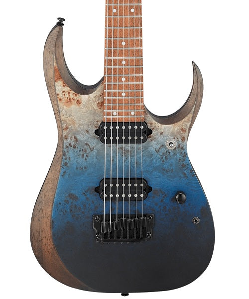 Ibanez Guitarra Eléctrica RGD7521PB-DSF, Azul Degradado Mate, 7 Cuerdas, Serie RGD