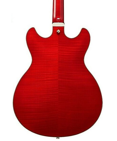 Ibanez Guitarra Eléctrica Rojo Transparente AS93FM-TCD, Artcore Expressionist