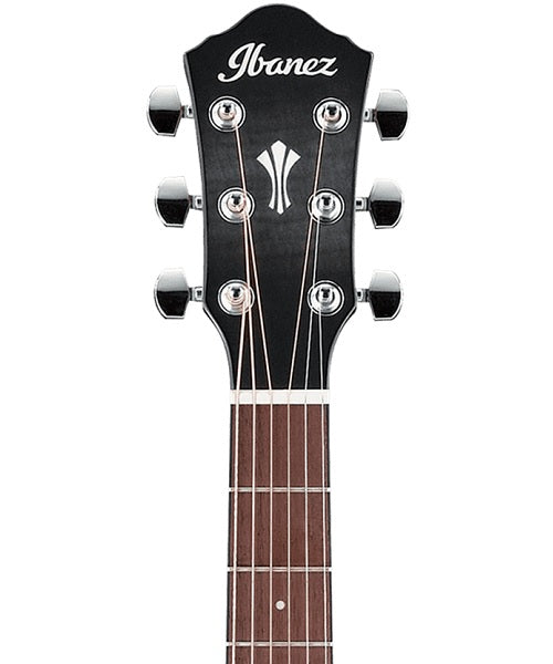 Ibanez Guitarra Electroacústica Negro Transparente Sombreado AEG70-TCH, Serie AEG