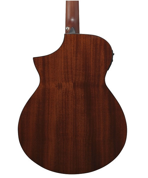 Ibanez Guitarra Electroacústica Café Sombreado Negro AEWC11-DVS, Serie AEW