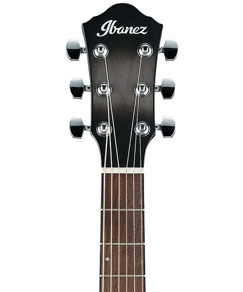 Ibanez Guitarra Electroacústica Negro Transparente Sombreado Negro AEWC11-TCB, Serie AEW