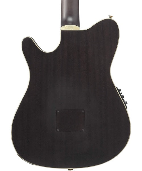 Ibanez Guitarra Electroacústica Negro Transparente Mate TOD10N-TKF, Signature Tim Henson