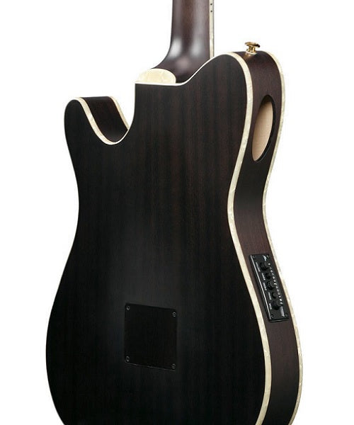 Ibanez Guitarra Electroacústica Negro Transparente Mate TOD10N-TKF, Signature Tim Henson