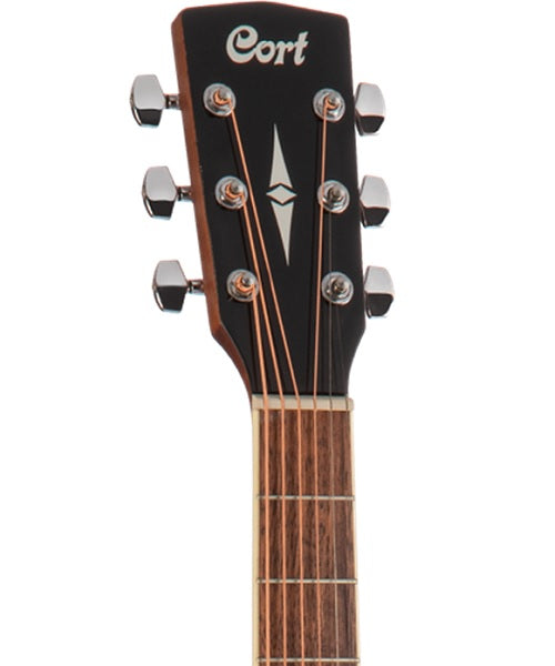 Cort Guitarra Electroacústica Negra AD880CE BK, Serie Standard