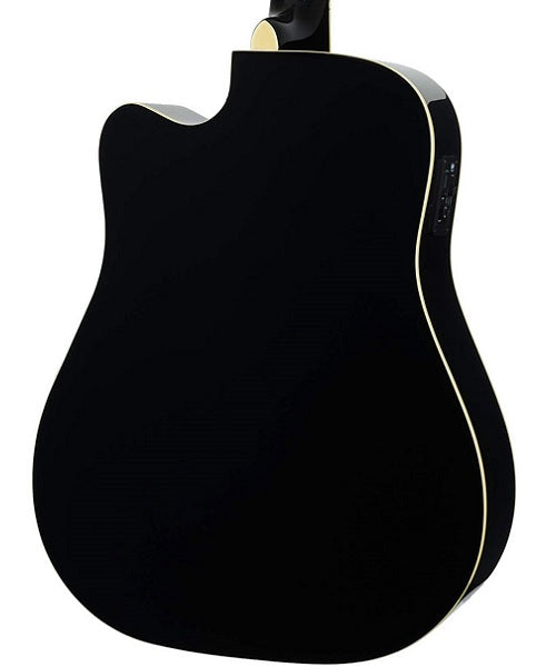 Cort Guitarra Electroacústica Negra AD880CE BK, Serie Standard