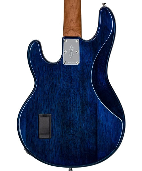 “Exclusiva en Veerkamp Online” Sterling by Music Man Bajo Eléctrico Azul Transparente/Sombreado Azul con Funda RAY34FM-NBL-M2, StingRay