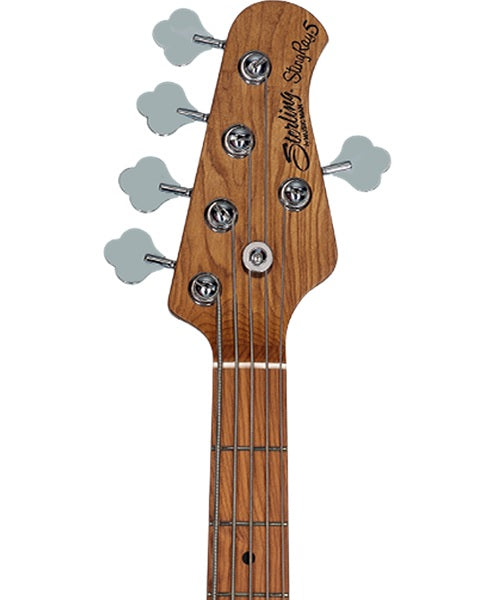 Bajo Eléctrico Sterling by Music Man StingRay RAY35 HH de 5 Cuerdas Azul Pastel con Funda