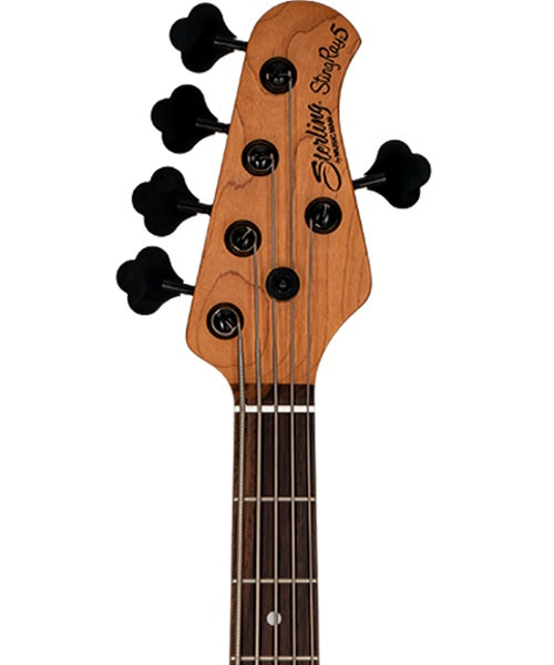 Bajo Eléctrico Sterling by Music Man StingRay RAY35 de 5 Cuerdas Morado Brillante con Funda